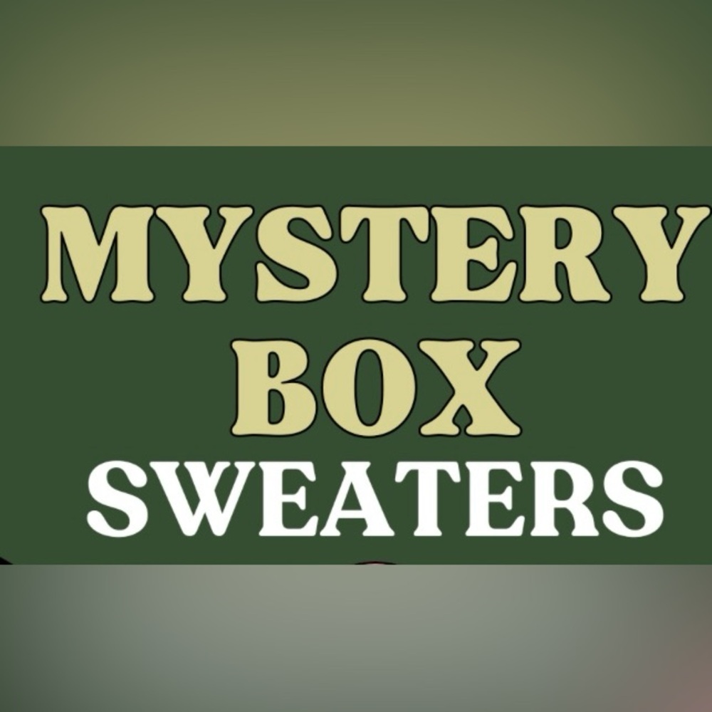 MYSTERY BOX OF 5 WOMEN’S SWEATERS!
